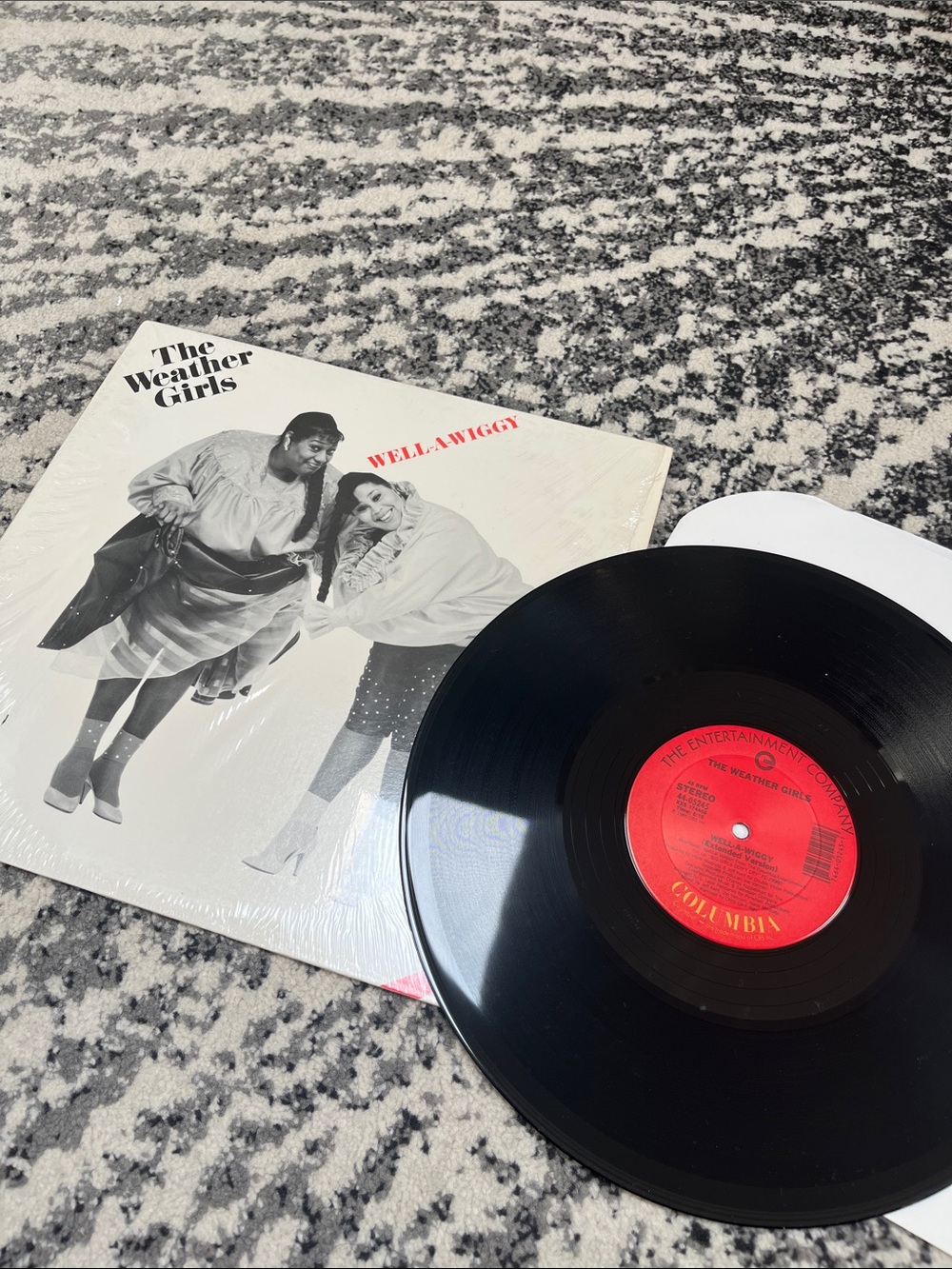 'Well-A-Wiggy' Vinyl Record - Black with Red Label